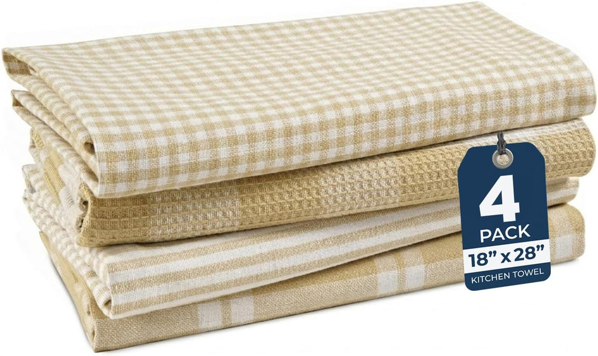 Dish Towels for Kitchen 100% Cotton Tightly Woven - Olive