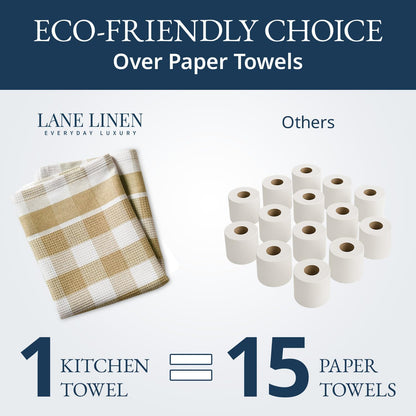 Dish Towels for Kitchen 100% Cotton Tightly Woven - Olive