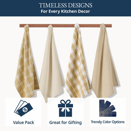 Dish Towels for Kitchen 100% Cotton Tightly Woven - Olive