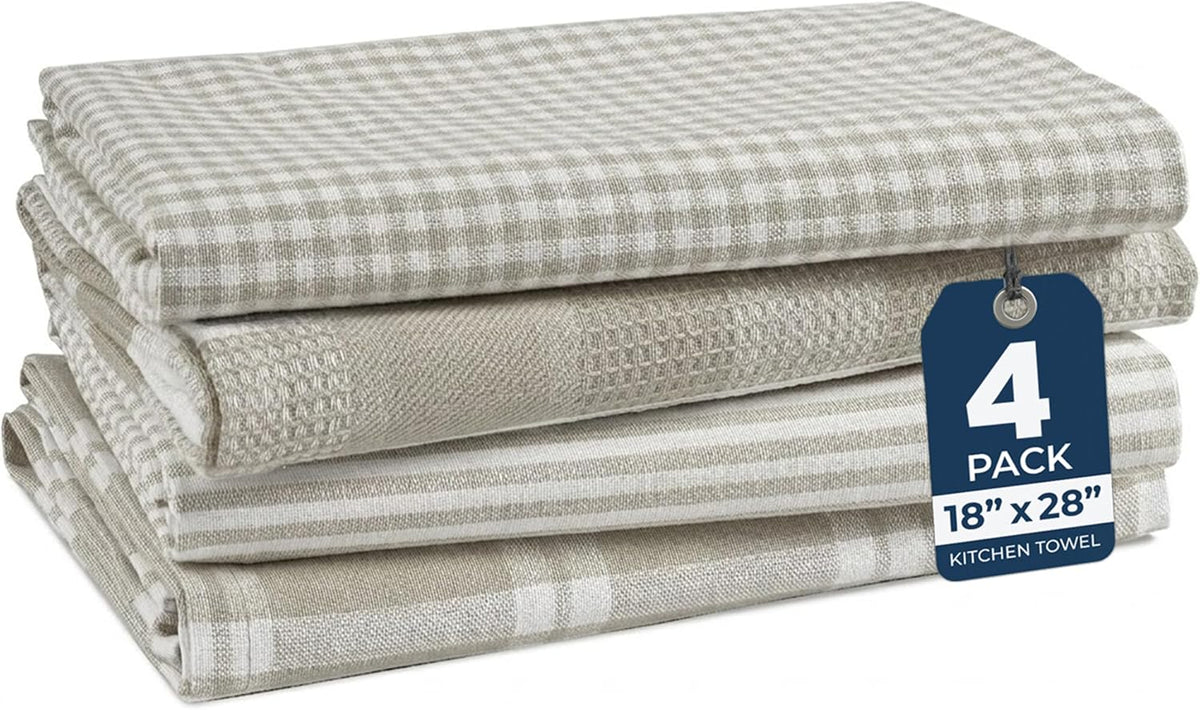 Dish Towels for Kitchen 100% Cotton Tightly Woven - Olive