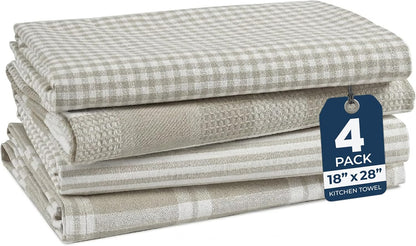 Dish Towels for Kitchen 100% Cotton Tightly Woven - Olive