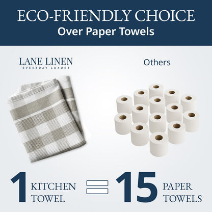 Dish Towels for Kitchen 100% Cotton Tightly Woven - Olive