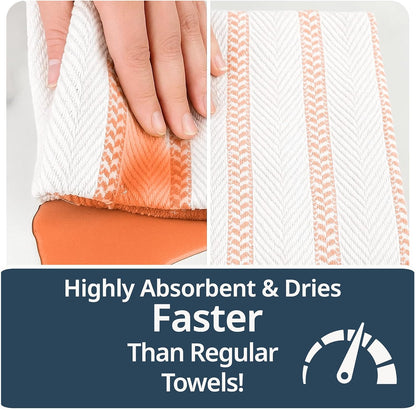 Dish Towels for Kitchen 100% Cotton Tightly Woven - Olive