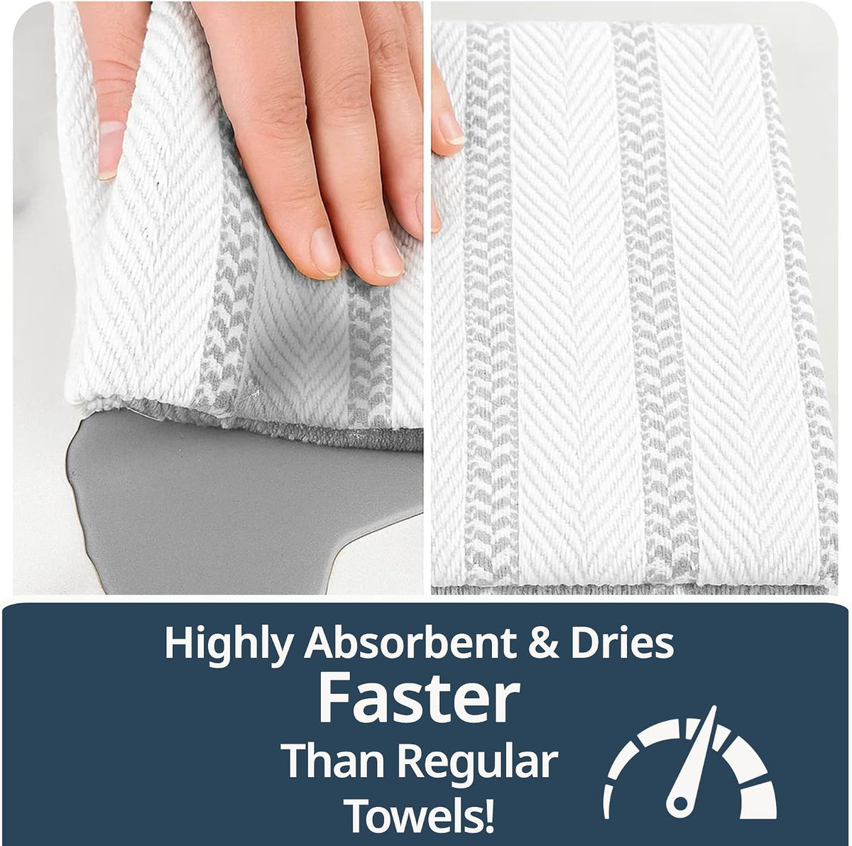 Dish Towels for Kitchen 100% Cotton Tightly Woven - Olive