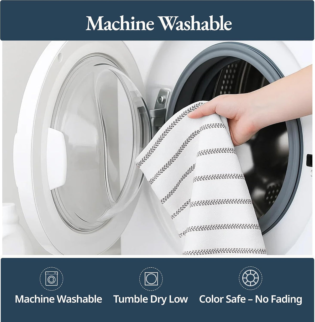 Dish Towels for Kitchen 100% Cotton Tightly Woven - Olive