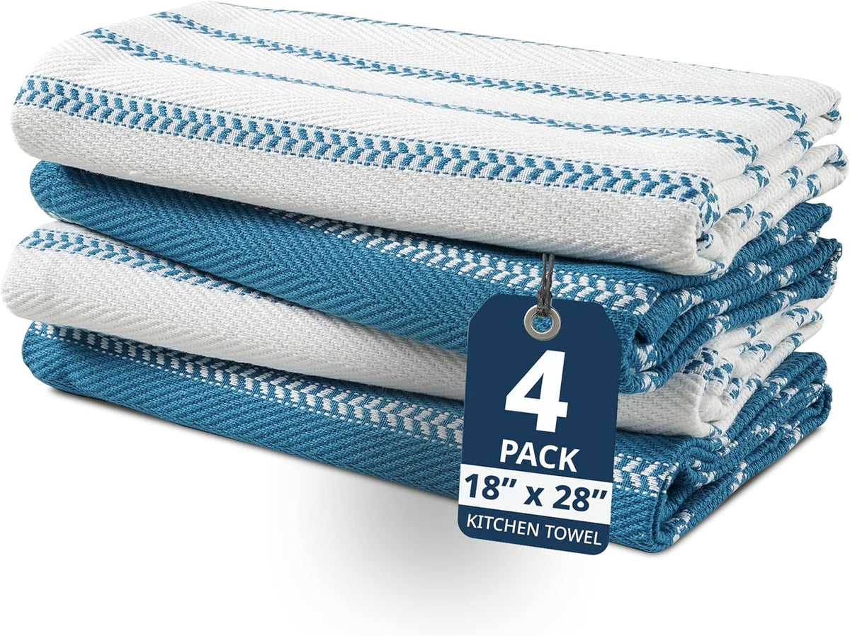Dish Towels for Kitchen 100% Cotton Tightly Woven - Olive