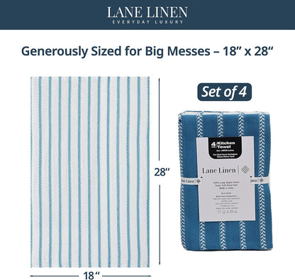 Dish Towels for Kitchen 100% Cotton Tightly Woven - Olive