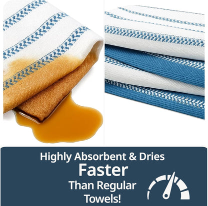 Dish Towels for Kitchen 100% Cotton Tightly Woven - Olive