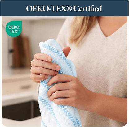 Dish Towels for Kitchen 100% Cotton Tightly Woven - Olive
