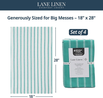 Dish Towels for Kitchen 100% Cotton Tightly Woven - Olive