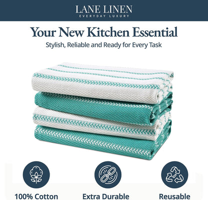 Dish Towels for Kitchen 100% Cotton Tightly Woven - Olive