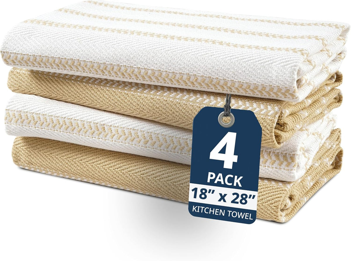 Dish Towels for Kitchen 100% Cotton Tightly Woven - Olive