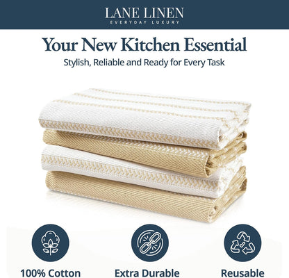 Dish Towels for Kitchen 100% Cotton Tightly Woven - Olive