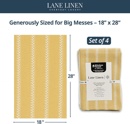 Dish Towels for Kitchen 100% Cotton Tightly Woven - Olive
