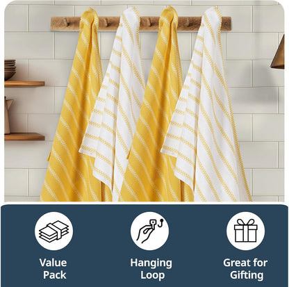 Dish Towels for Kitchen 100% Cotton Tightly Woven - Olive