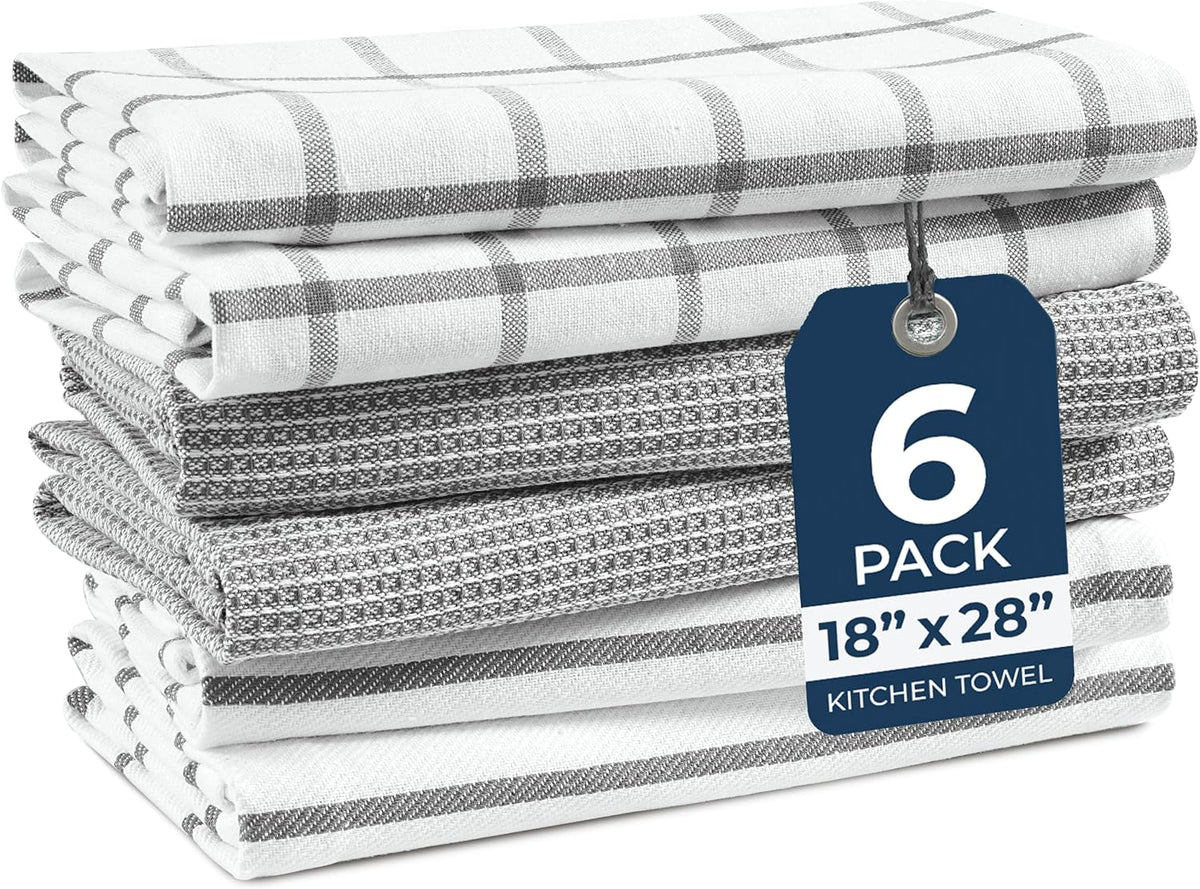 Dish Towels for Kitchen 100% Cotton Tightly Woven - Olive