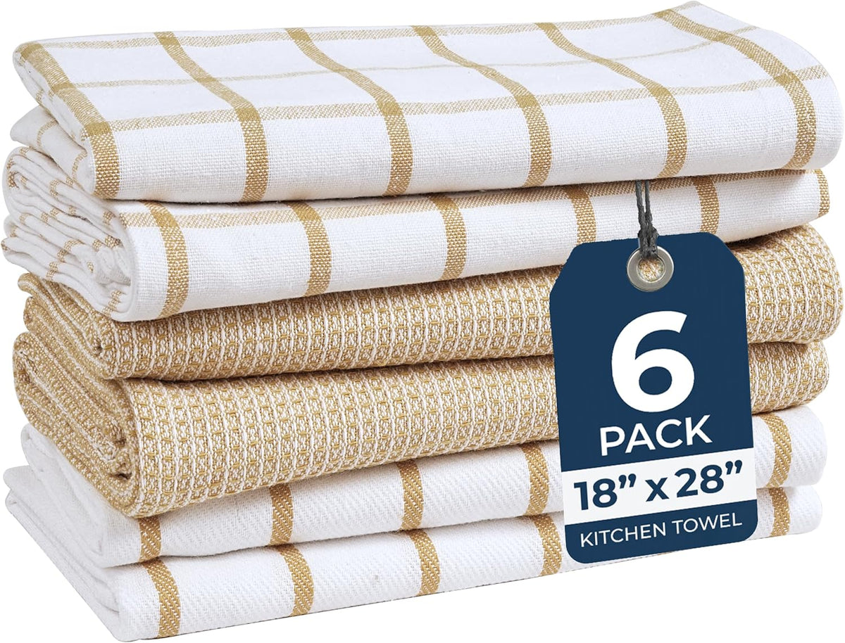 Dish Towels for Kitchen 100% Cotton Tightly Woven - Olive