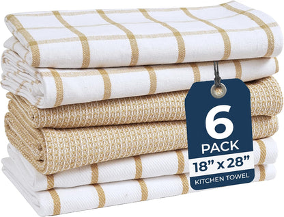 Dish Towels for Kitchen 100% Cotton Tightly Woven - Olive