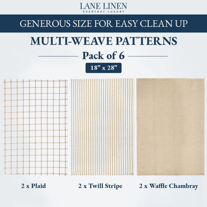 Dish Towels for Kitchen 100% Cotton Tightly Woven - Olive