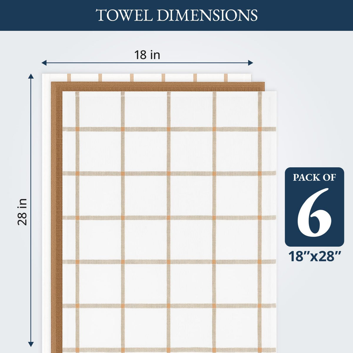 Dish Towels for Kitchen 100% Cotton Tightly Woven - Olive