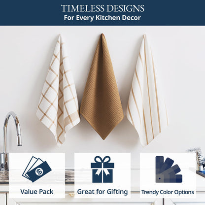 Dish Towels for Kitchen 100% Cotton Tightly Woven - Olive