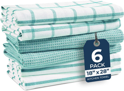 Dish Towels for Kitchen 100% Cotton Tightly Woven - Olive