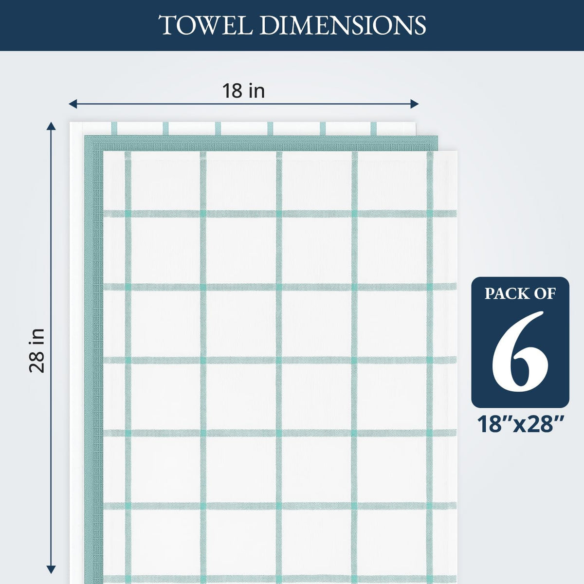 Dish Towels for Kitchen 100% Cotton Tightly Woven - Olive