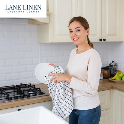 Dish Towels for Kitchen 100% Cotton Tightly Woven - Olive