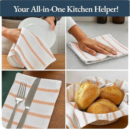 Dish Towels for Kitchen 100% Cotton Tightly Woven - Olive