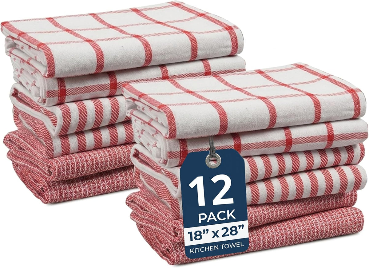 Dish Towels for Kitchen 100% Cotton Tightly Woven - Olive