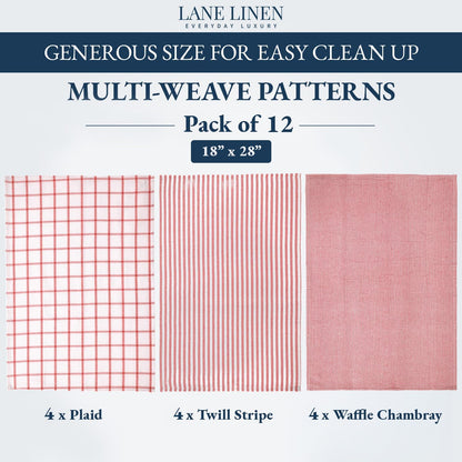 Dish Towels for Kitchen 100% Cotton Tightly Woven - Olive