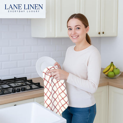 Dish Towels for Kitchen 100% Cotton Tightly Woven - Olive