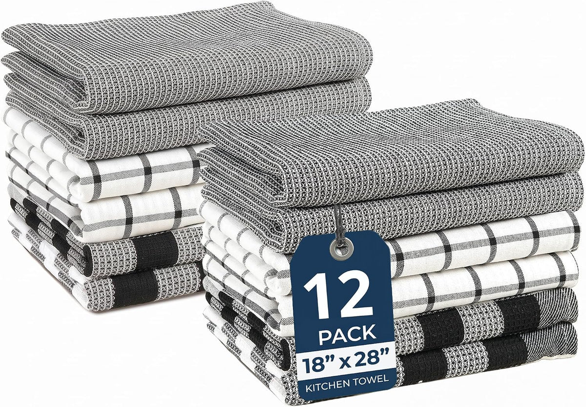 Dish Towels for Kitchen 100% Cotton Tightly Woven - Olive