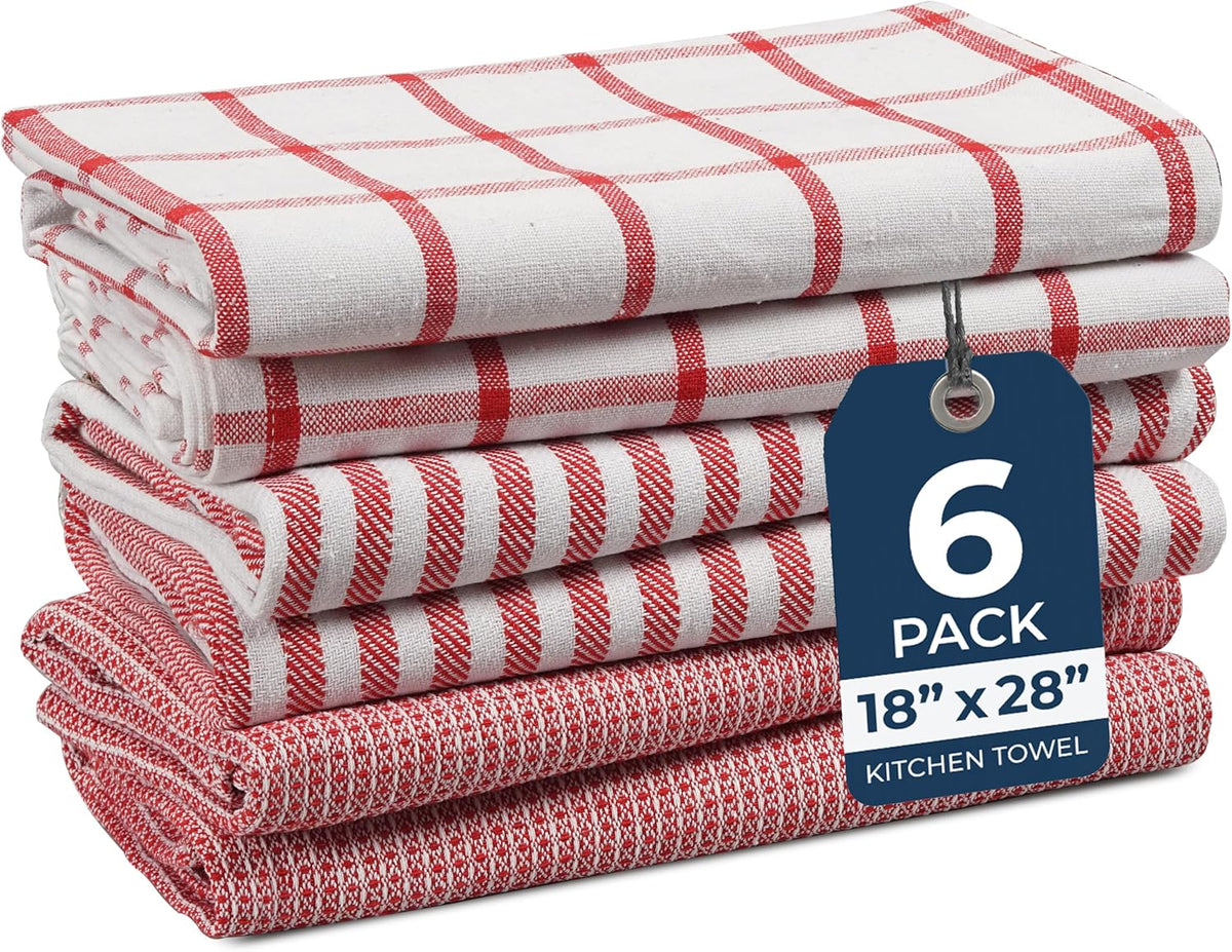 Dish Towels for Kitchen 100% Cotton Tightly Woven - Olive