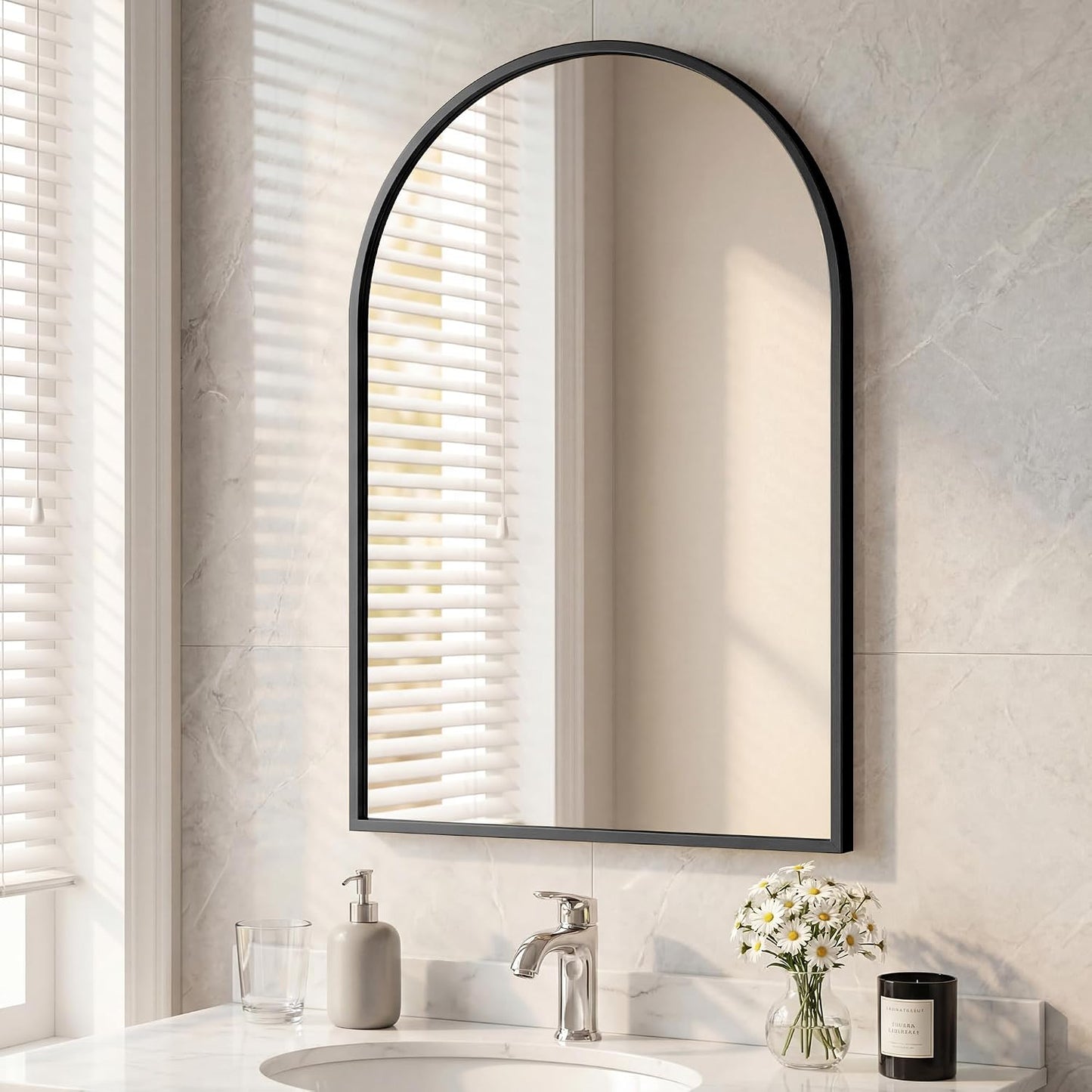 36"x48" Smart Anti-Fog LED Bathroom Mirror with Front Light & Backlit, 3 Color Modes, Dimmable, Memory Function, Wall-Mounted Modern Rectangular Vanity Mirror, White