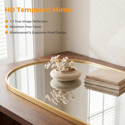 36"x48" Smart Anti-Fog LED Bathroom Mirror with Front Light & Backlit, 3 Color Modes, Dimmable, Memory Function, Wall-Mounted Modern Rectangular Vanity Mirror, White