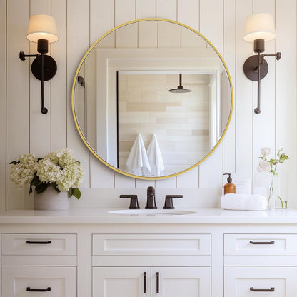 36"x48" Smart Anti-Fog LED Bathroom Mirror with Front Light & Backlit, 3 Color Modes, Dimmable, Memory Function, Wall-Mounted Modern Rectangular Vanity Mirror, White