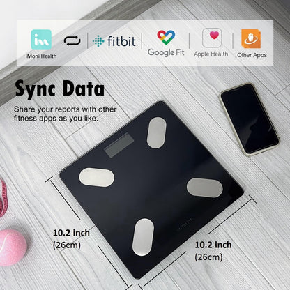 Smart Scale for Body Weight Body Fat Composition Monitor Sync App