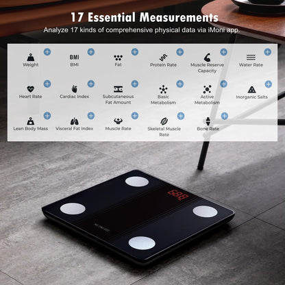 Smart Scale for Body Weight Body Fat Composition Monitor Sync App