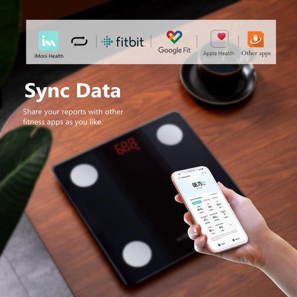 Smart Scale for Body Weight Body Fat Composition Monitor Sync App