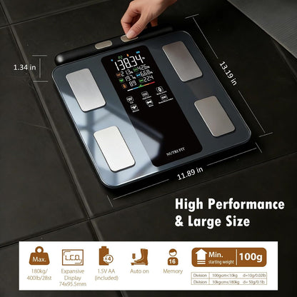 Smart Scale for Body Weight Body Fat Composition Monitor Sync App