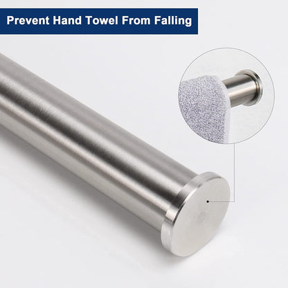 Hand Towel Holder/Towel Ring, Thicken Stainless Steel Hand Towel Bar for Bathroom, Rustproof Wall Mounted Towel Rack, Contemporary Style Bath Accessories, 9 Inch (1 Pack, Brushed Nickel)