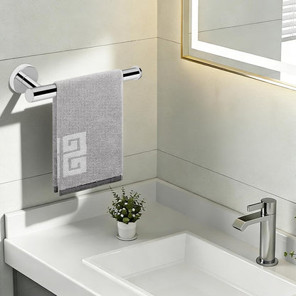 Hand Towel Holder/Towel Ring, Thicken Stainless Steel Hand Towel Bar for Bathroom, Rustproof Wall Mounted Towel Rack, Contemporary Style Bath Accessories, 9 Inch (1 Pack, Brushed Nickel)