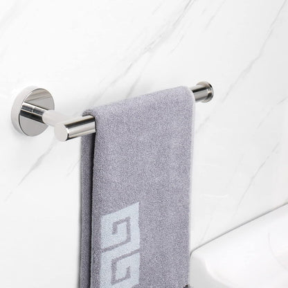 Hand Towel Holder/Towel Ring, Thicken Stainless Steel Hand Towel Bar for Bathroom, Rustproof Wall Mounted Towel Rack, Contemporary Style Bath Accessories, 9 Inch (1 Pack, Brushed Nickel)