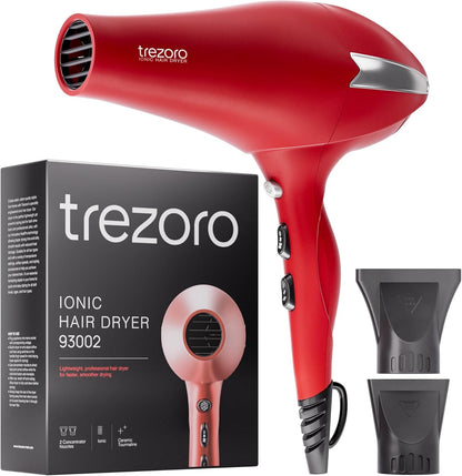 Professional Hair Dryer with 2 Concentrator Nozzles, 2000W, Black
