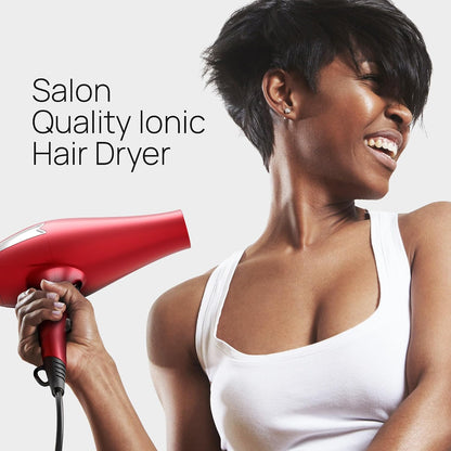 Professional Hair Dryer with 2 Concentrator Nozzles, 2000W, Black