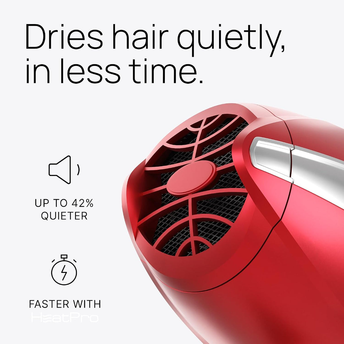Professional Hair Dryer with 2 Concentrator Nozzles, 2000W, Black