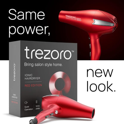 Professional Hair Dryer with 2 Concentrator Nozzles, 2000W, Black