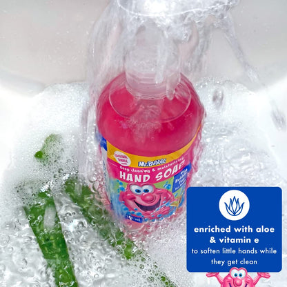 Kids Moisturizing Hand Soap, Gentle Sensitive Skin Formula Enriched with Nourishing Aloe Vera - Original Bubble Scent (Pack of 3 Bottles, 8.4 Fl Oz Each)