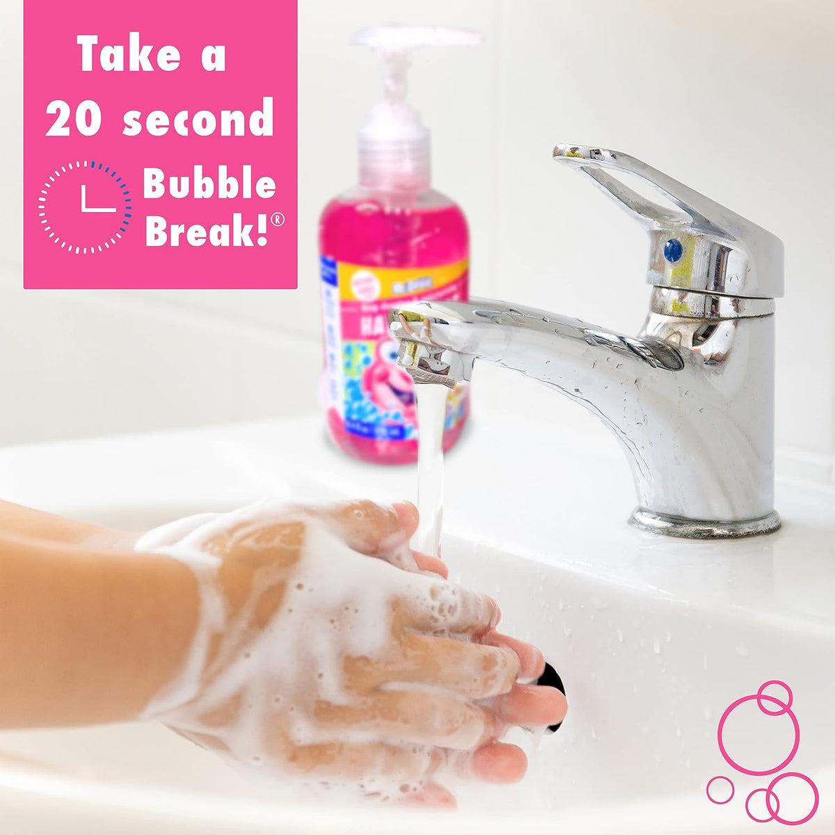 Kids Moisturizing Hand Soap, Gentle Sensitive Skin Formula Enriched with Nourishing Aloe Vera - Original Bubble Scent (Pack of 3 Bottles, 8.4 Fl Oz Each)